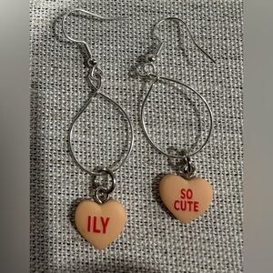 Heart-shaped earrings